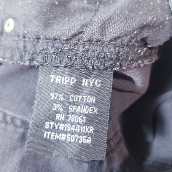 Tripp NYC Skull Studded Mid Rise Skinny Black Jeans - Picture 11 of 13